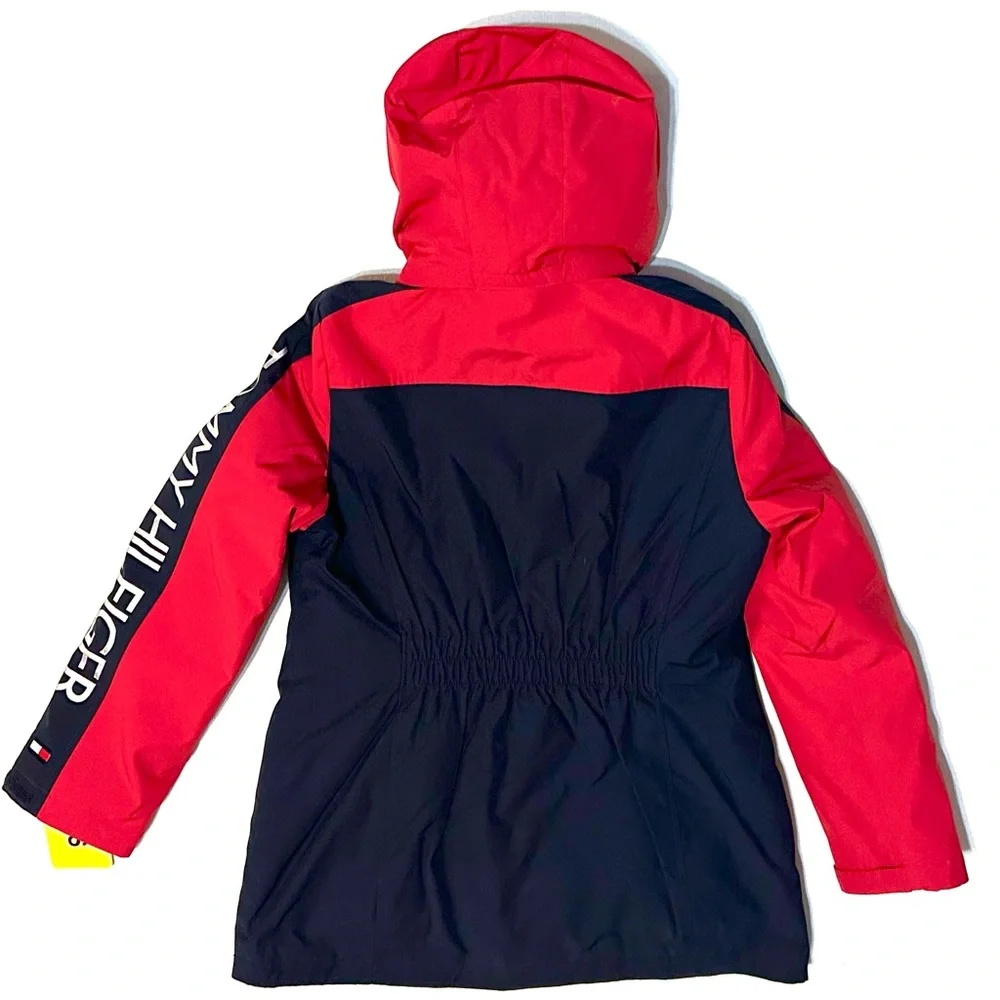 NWT TOMMY HILFIGER 3-in-1 ALL WEATHER SYSTEMS JACKET COAT RED NAVY Sz S